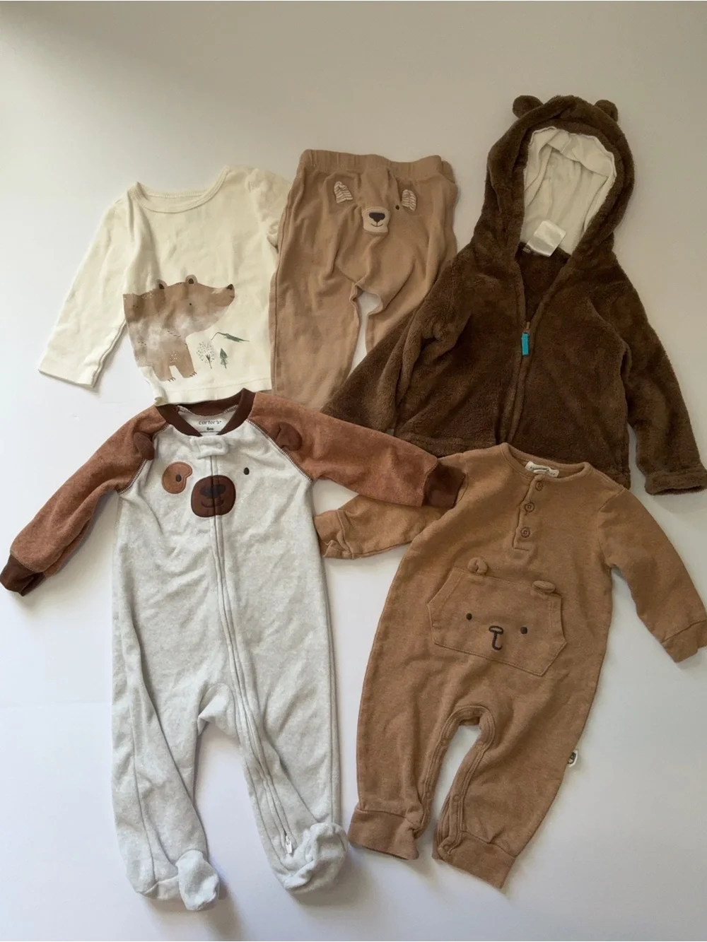 15 piece Baby Boy Bundle Lot of Winter Clothes 6 mo & 6-9 month Mixed Brands